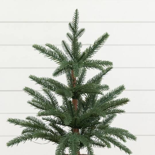 Nearly Natural 18" Pre-Lit Artificial Christmas Tree, Warm White LED Lights